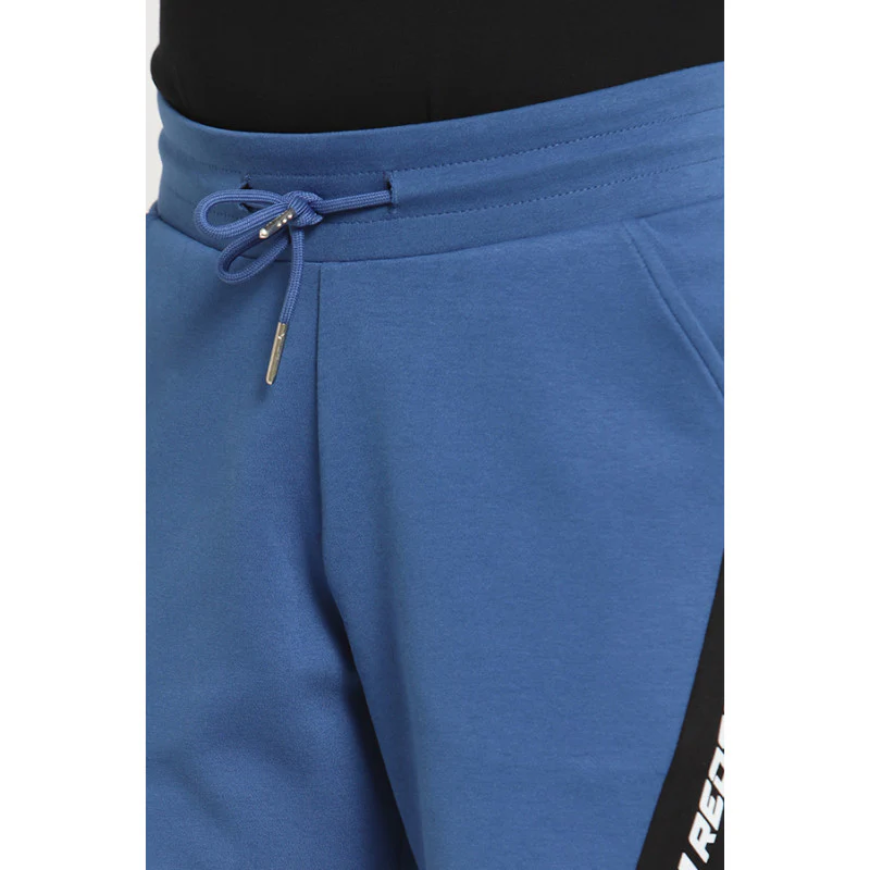 Boys Blue Color Block Shorts - Image 4
