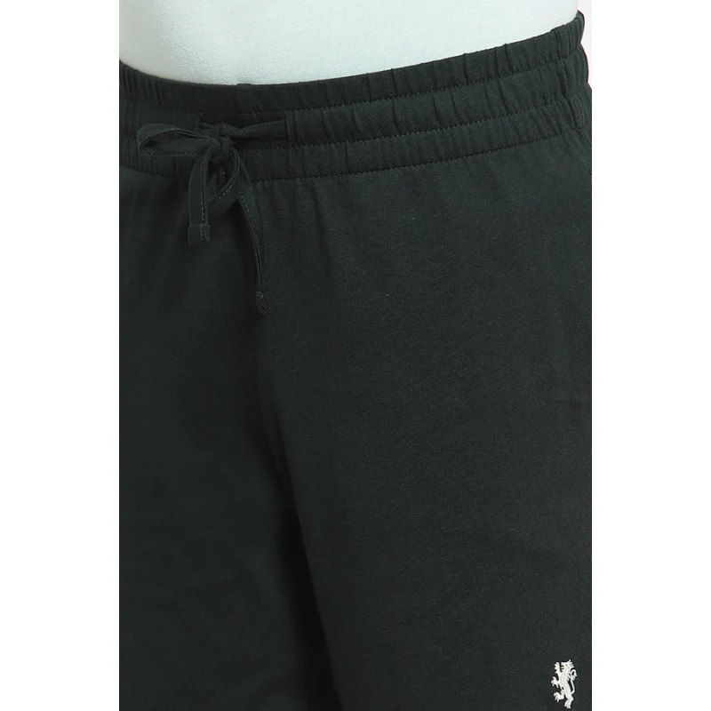 Boys Dark Green Solid Activewear Shorts - Image 4