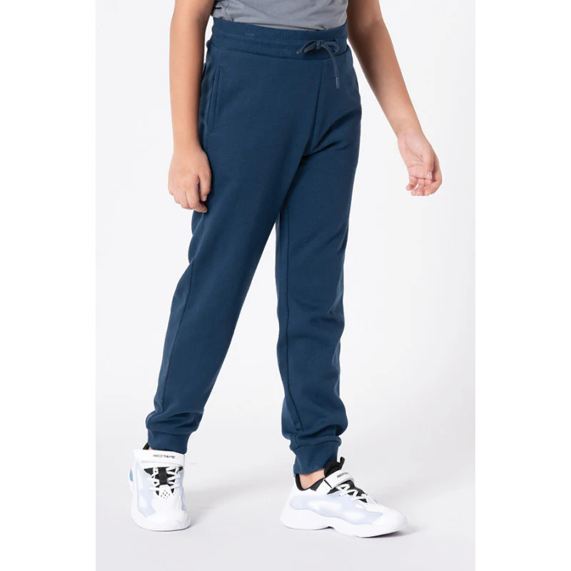 Boy's Deep Blue Solid Jogger - Image 6