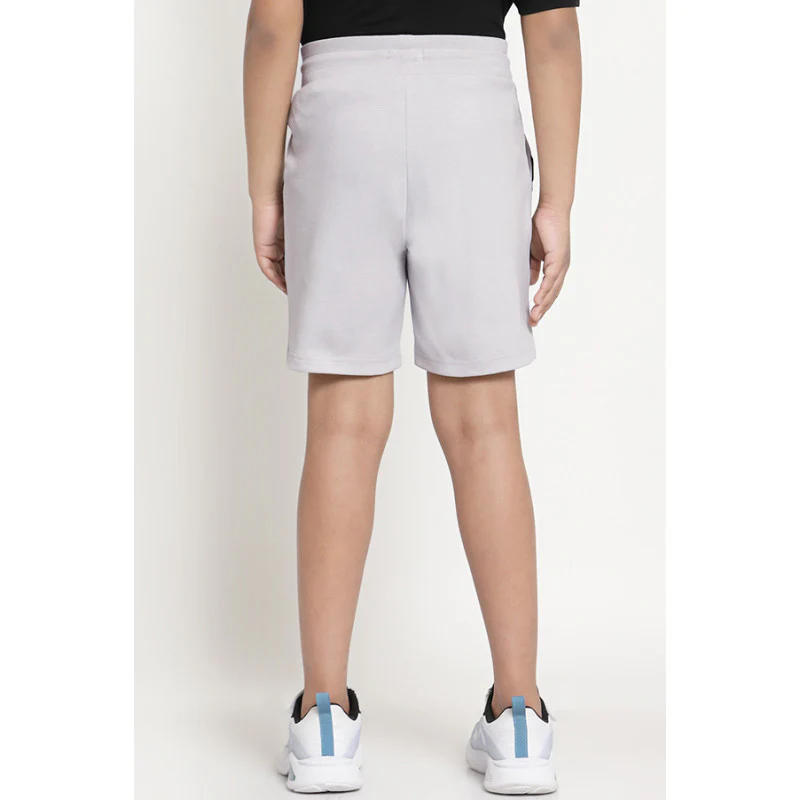 Boys Grey Color Block Shorts - Image 3