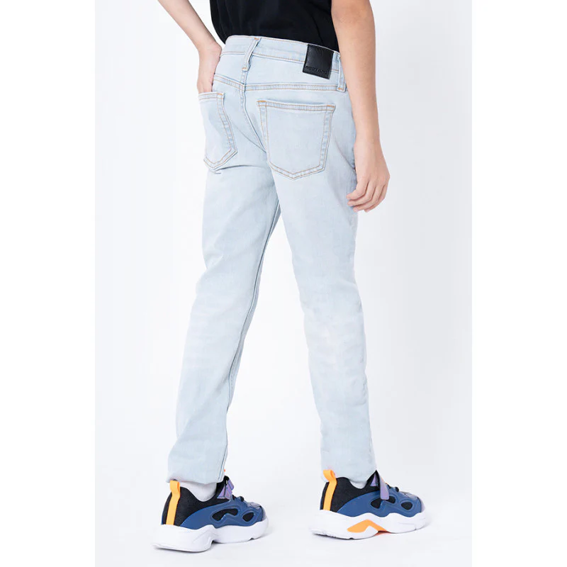 Boys Ice Blue Skinny Jeans - Image 3