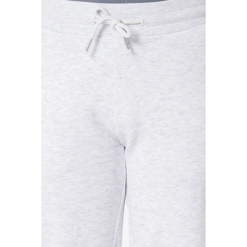 Boy's Light Grey Melange Solid Jogger - Image 4