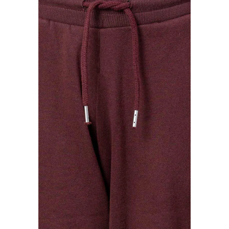 Boys Maroon Melange Solid Jogger - Image 4
