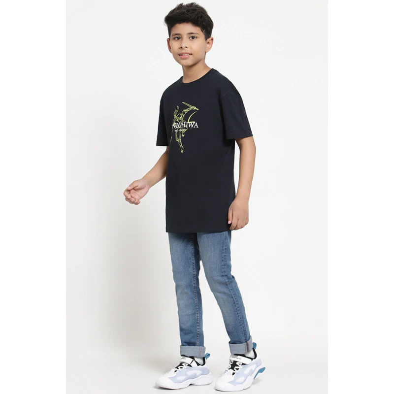 Boys Navy Graphic Print T-Shirt - Image 5