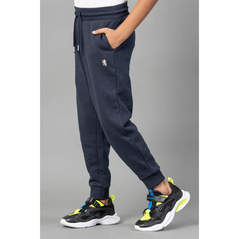Boys Navy Solid Jogger - Image 2