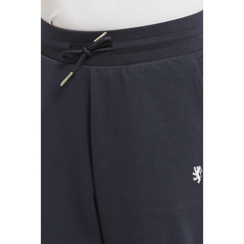 Boys Navy Solid Activewear Joggers - Image 4
