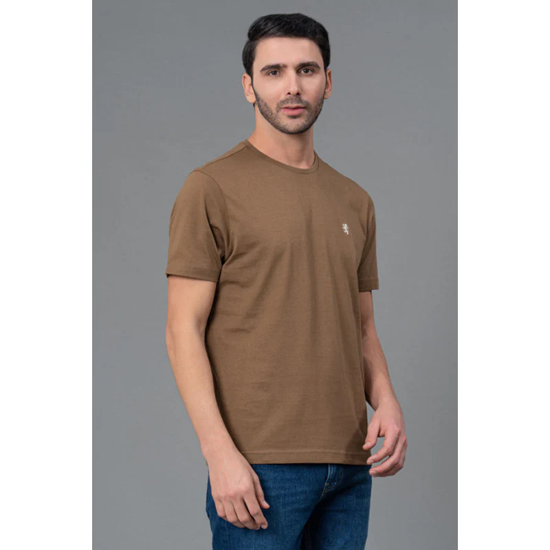 Brown Casual T-Shirt for Men - Image 2