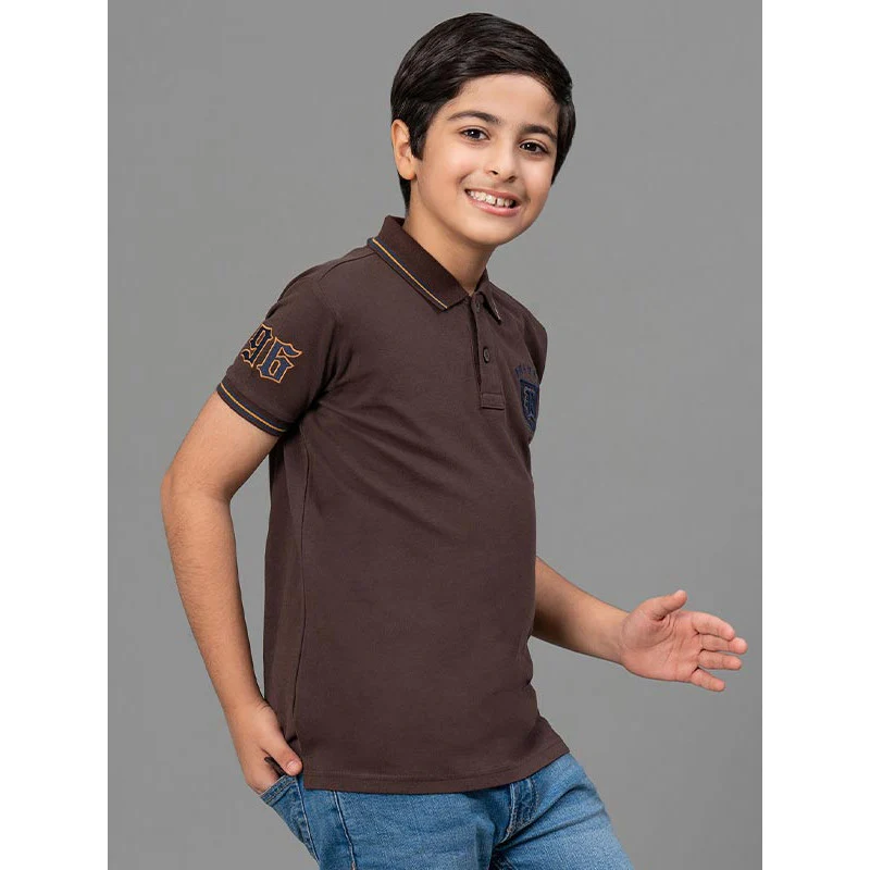 Brown T-Shirt for Boys - Image 2