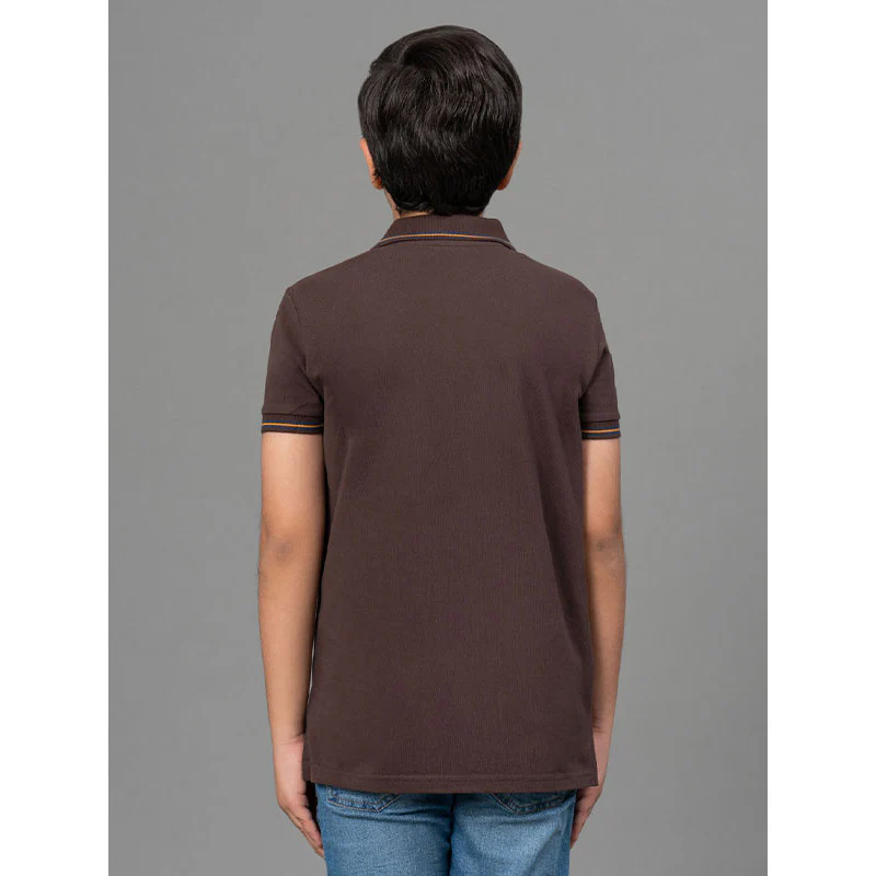 Brown T-Shirt for Boys - Image 3