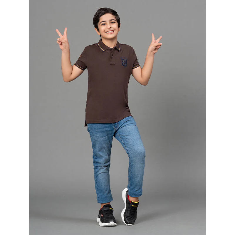 Brown T-Shirt for Boys - Image 5