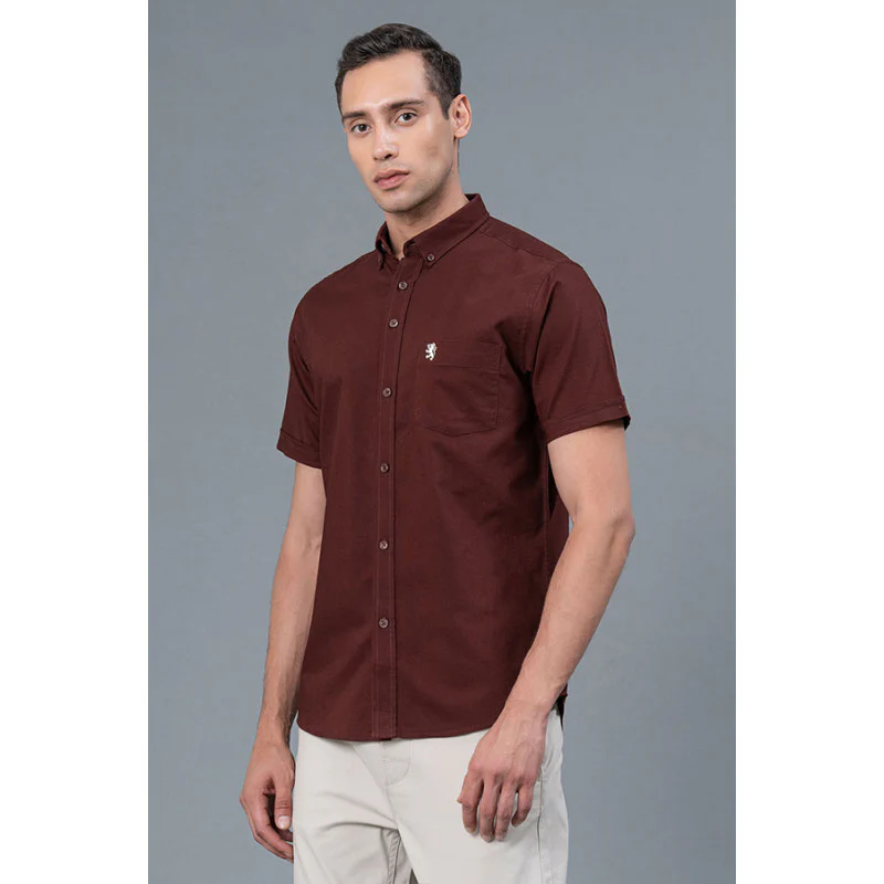 Button Down Collar Casual Cotton Shirt for Men - Image 2