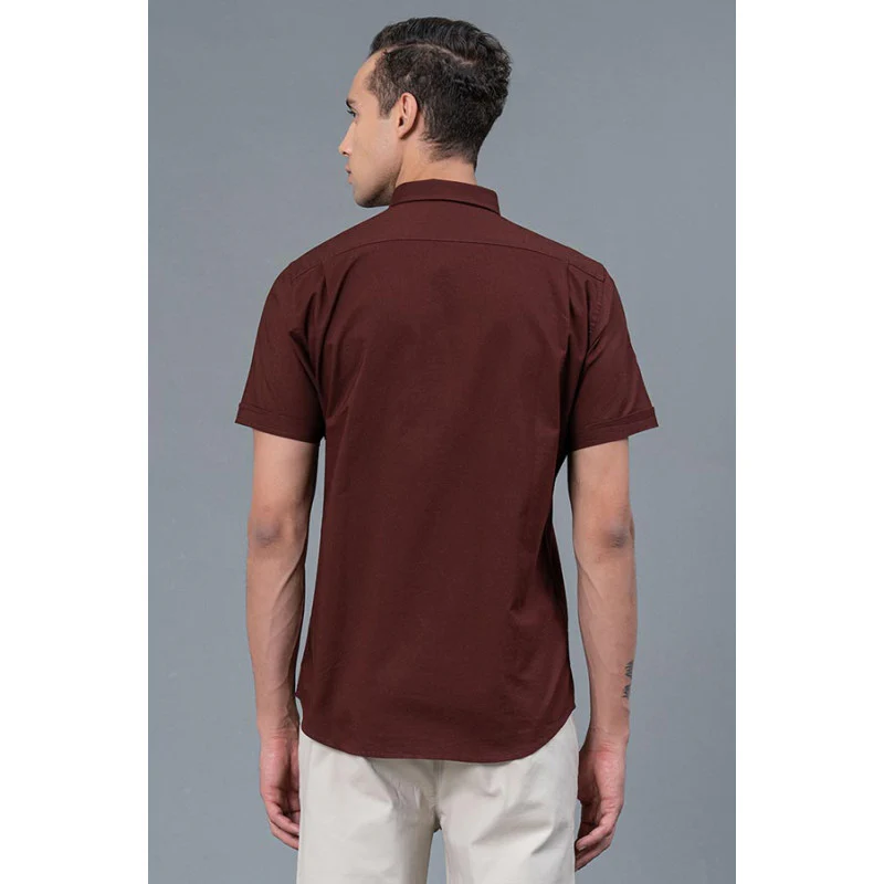 Button Down Collar Casual Cotton Shirt for Men - Image 3