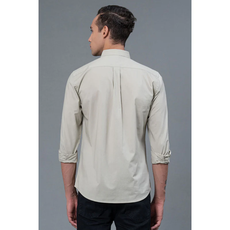 Button Down Collar Cotton Shirt for Men - Image 3