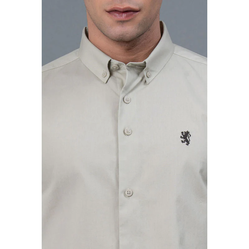 Button Down Collar Cotton Shirt for Men - Image 4
