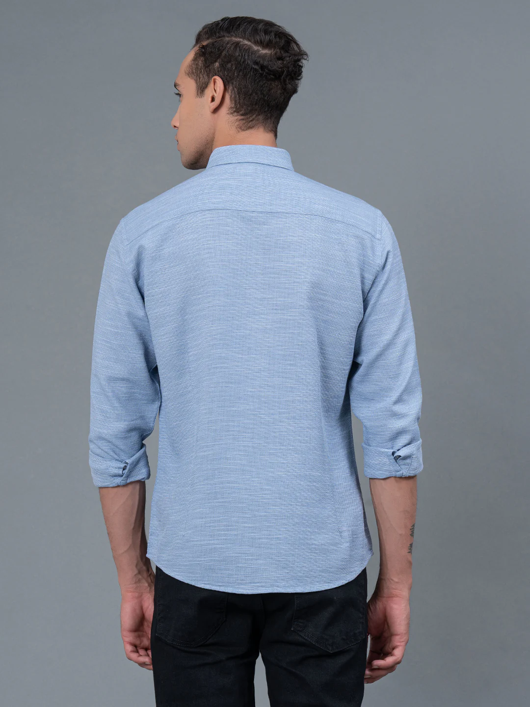 Button Down Collar Neck Men's Shirt - Image 3