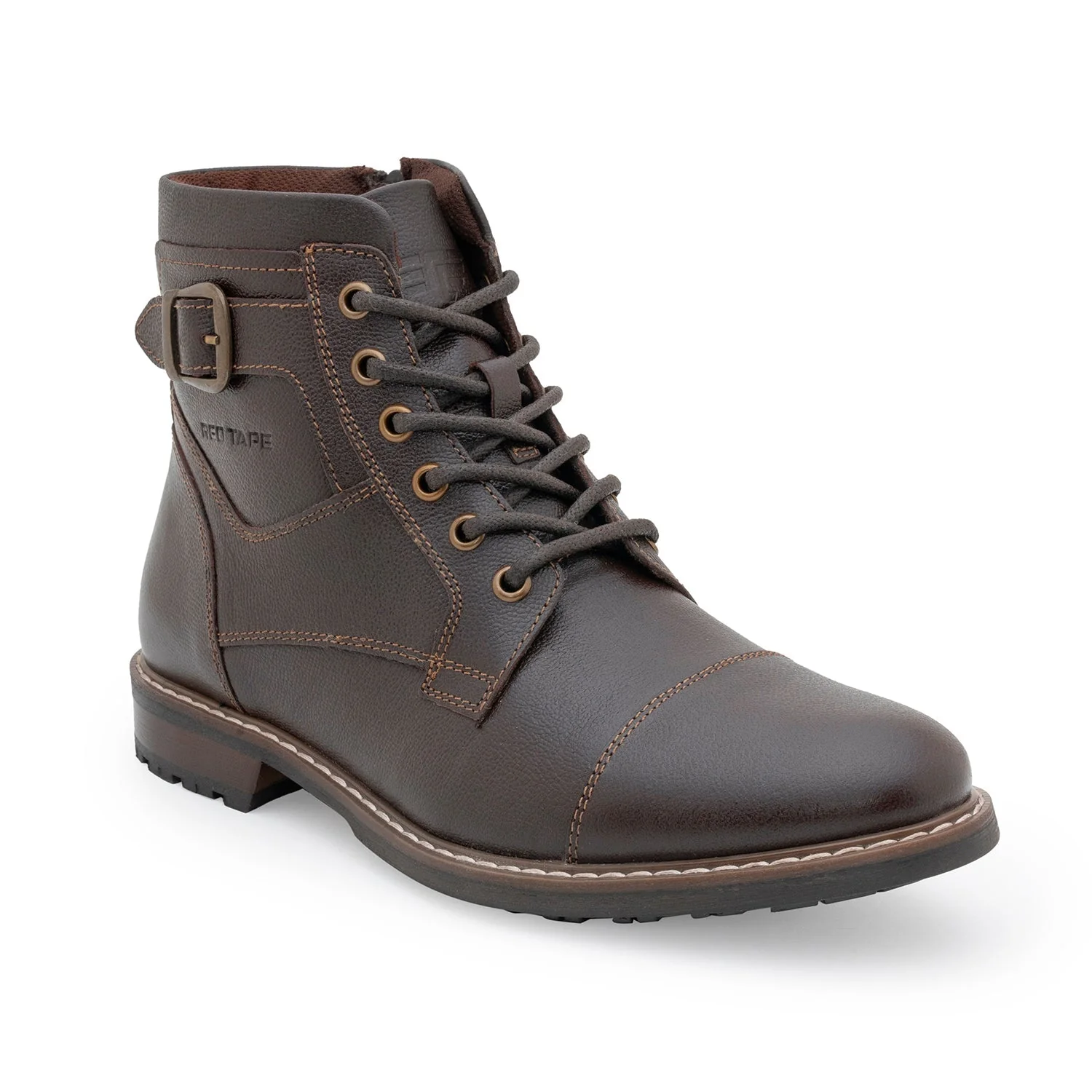 Casual Biker Boots for Men | Soft Cushioned Insole, Slip-ResisTance, Dynamic Feet Support, Arch Support & Shock Absorption - Image 2