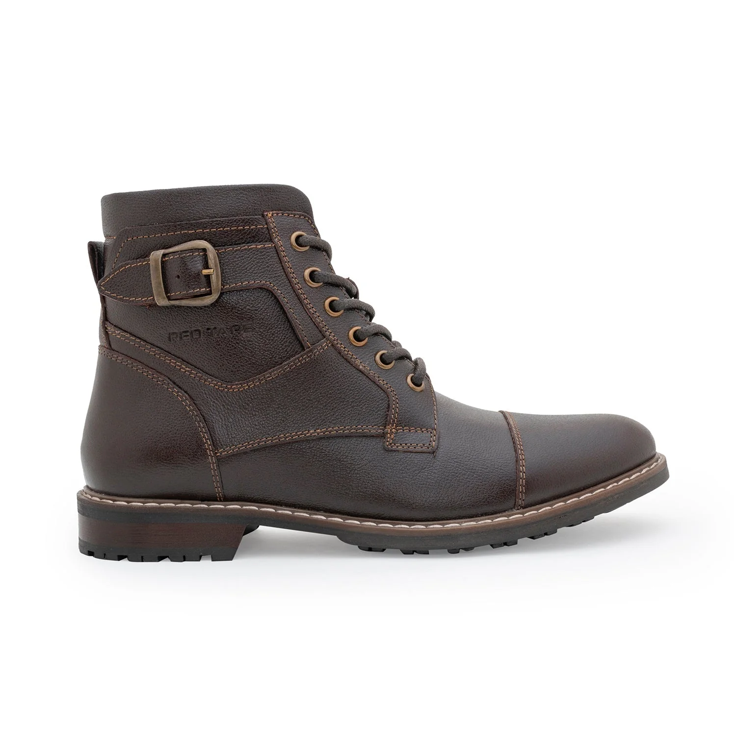 Casual Biker Boots for Men | Soft Cushioned Insole, Slip-ResisTance, Dynamic Feet Support, Arch Support & Shock Absorption - Image 3