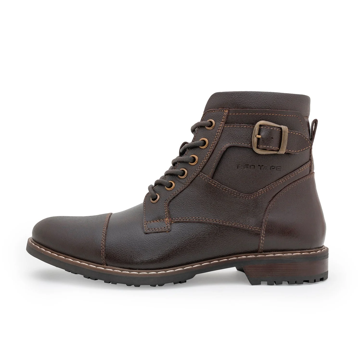 Casual Biker Boots for Men | Soft Cushioned Insole, Slip-ResisTance, Dynamic Feet Support, Arch Support & Shock Absorption - Image 4