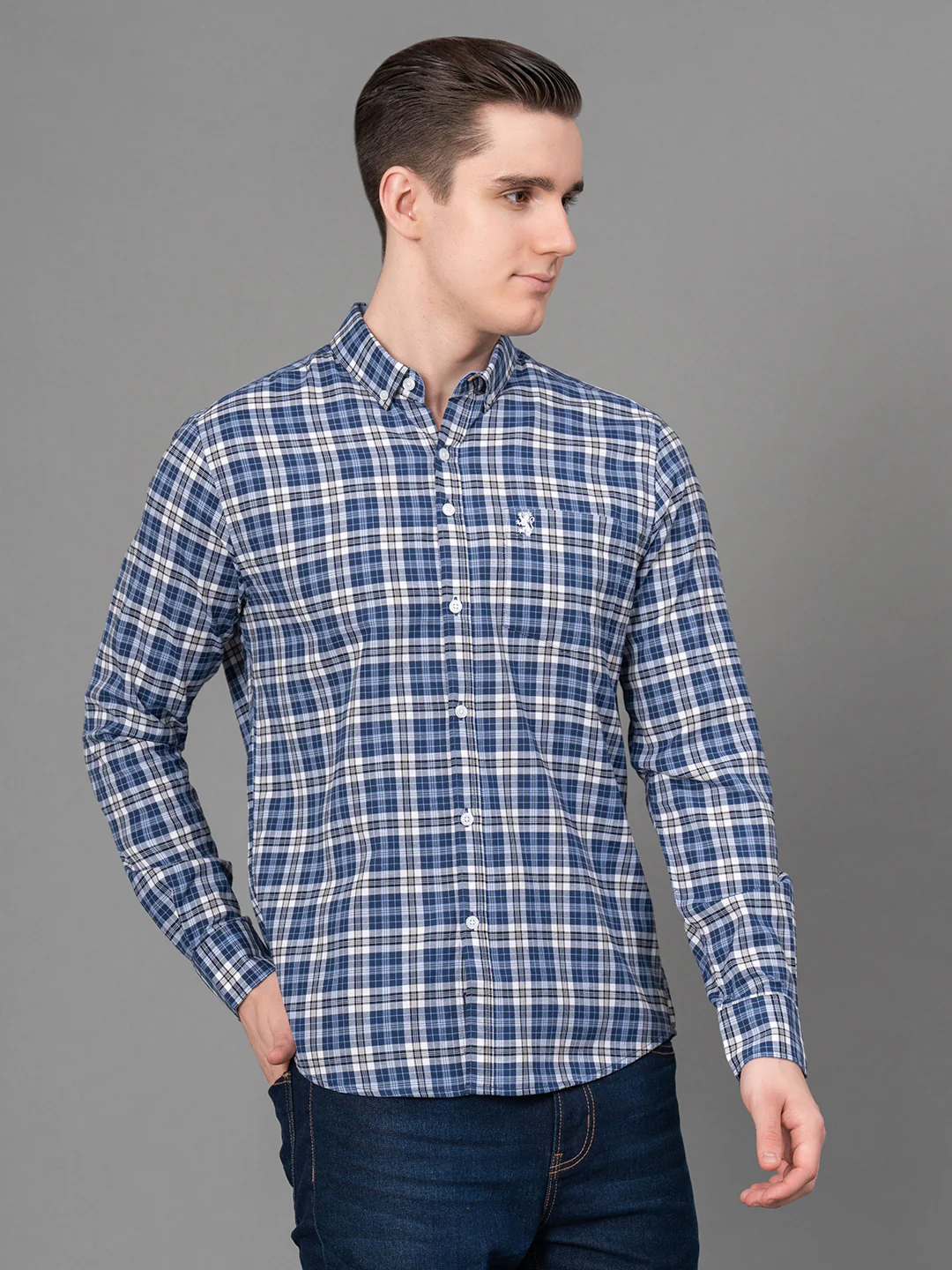 Casual Checked Shirt For Men - Image 2