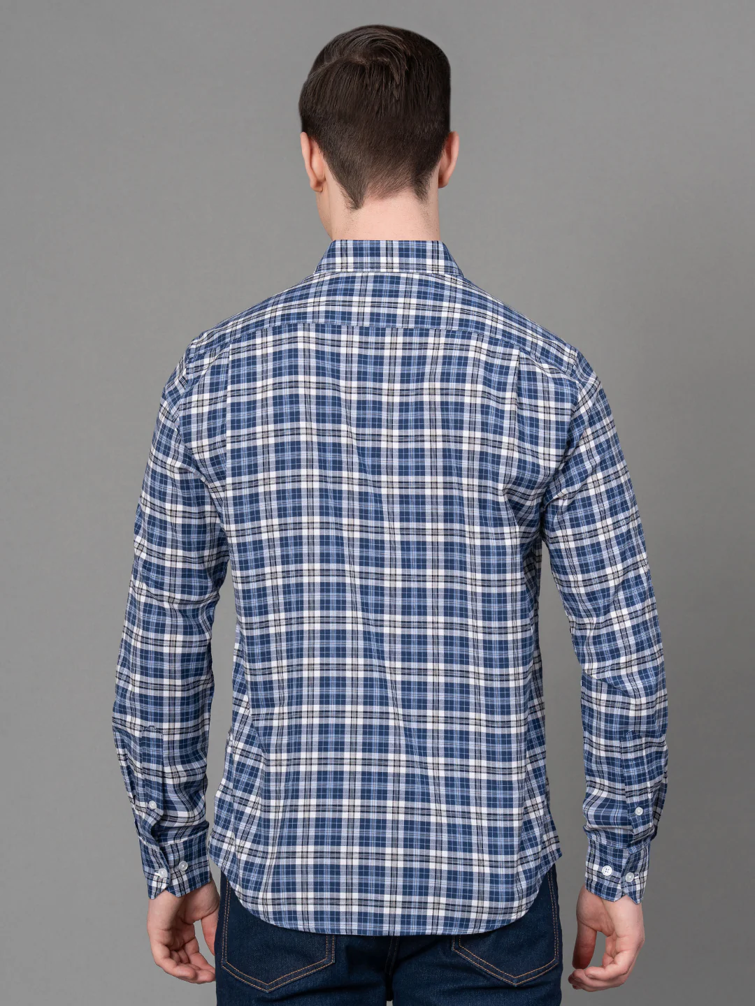Casual Checked Shirt For Men - Image 3