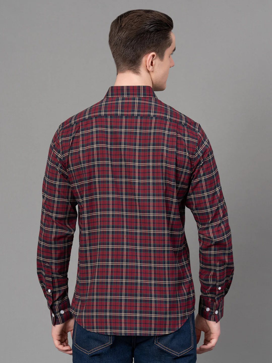 Casual Checked Shirt For Men - Image 3