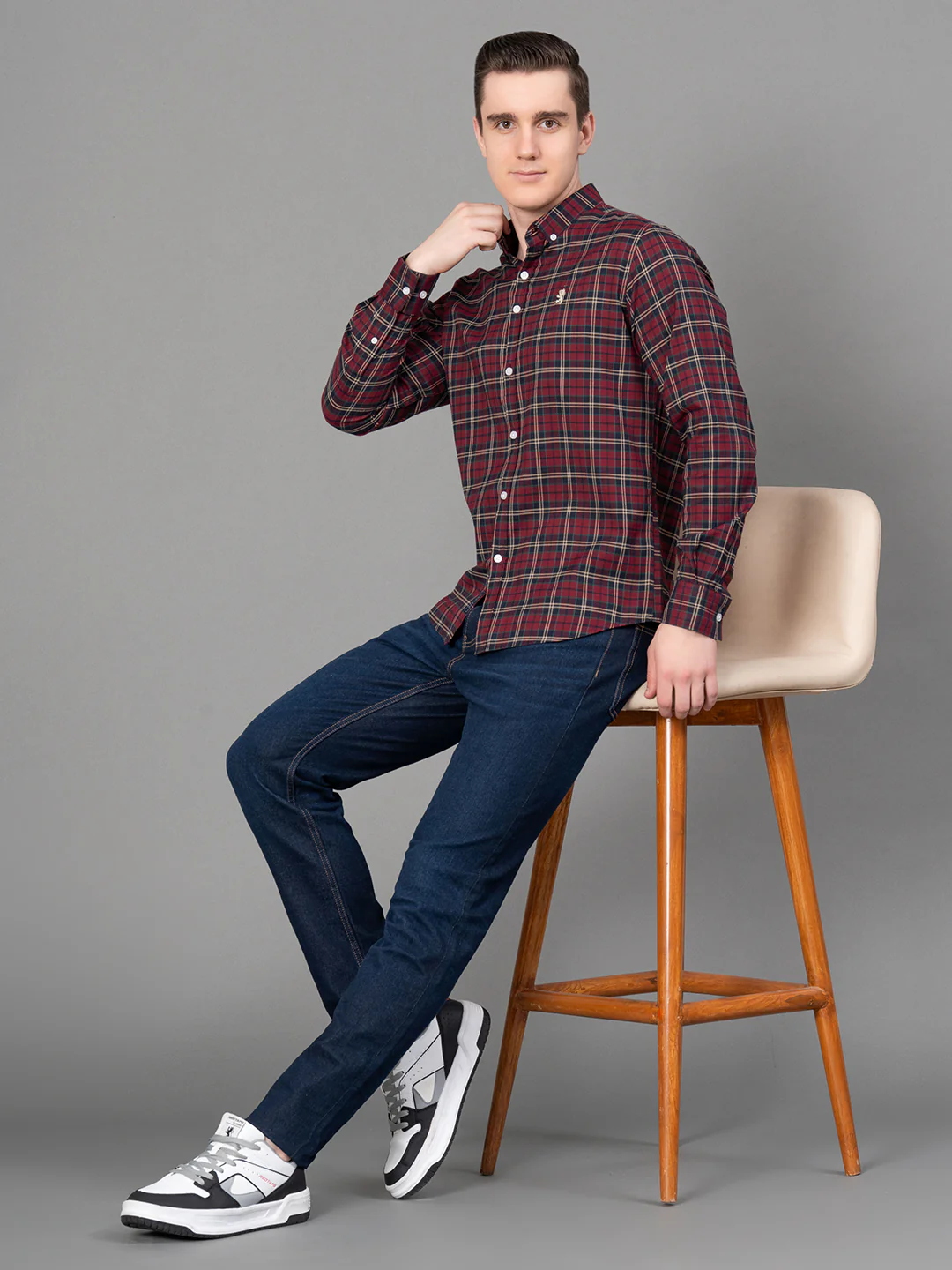 Casual Checked Shirt For Men - Image 5