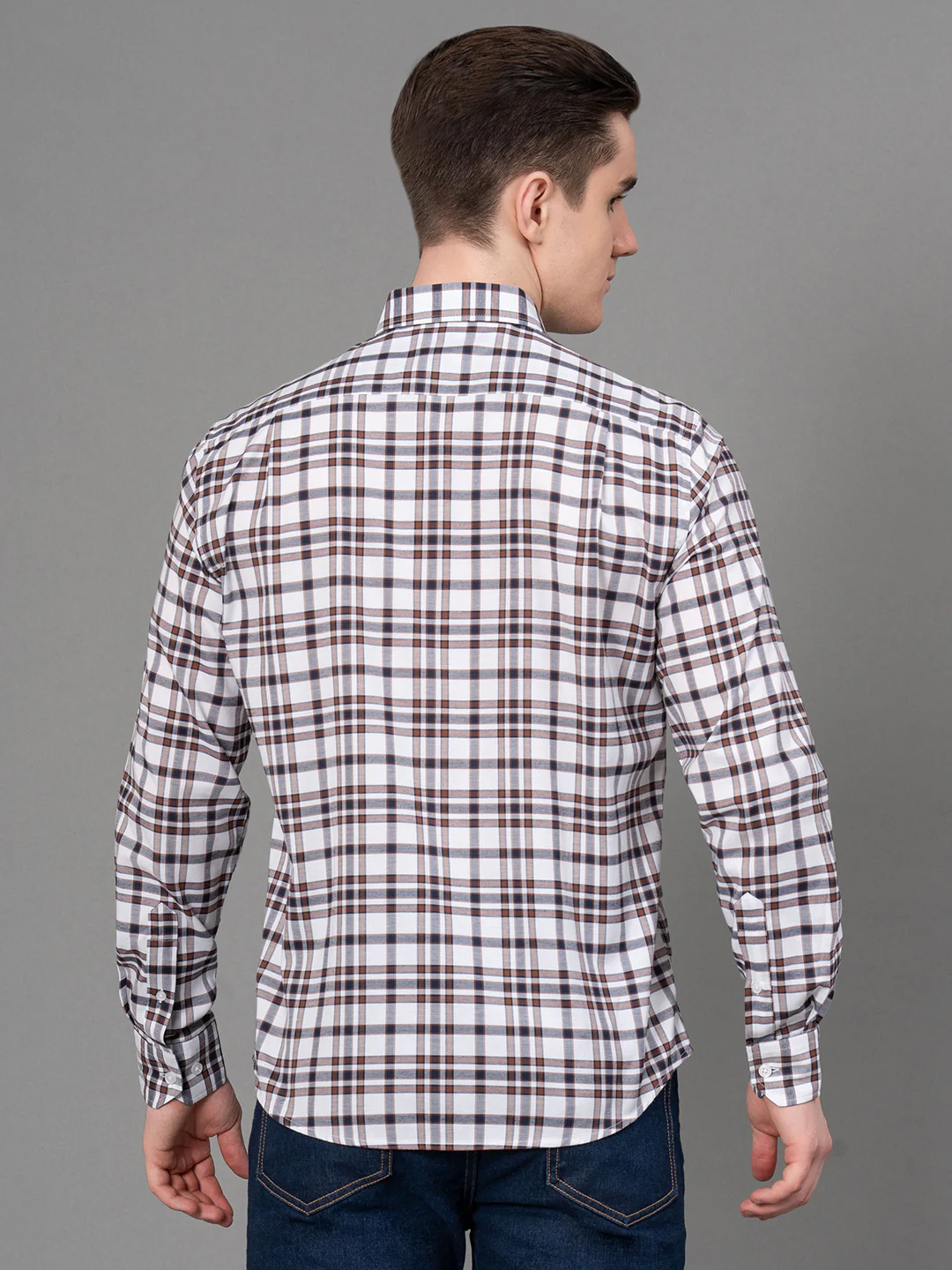 Casual Checked Shirt For Men - Image 3
