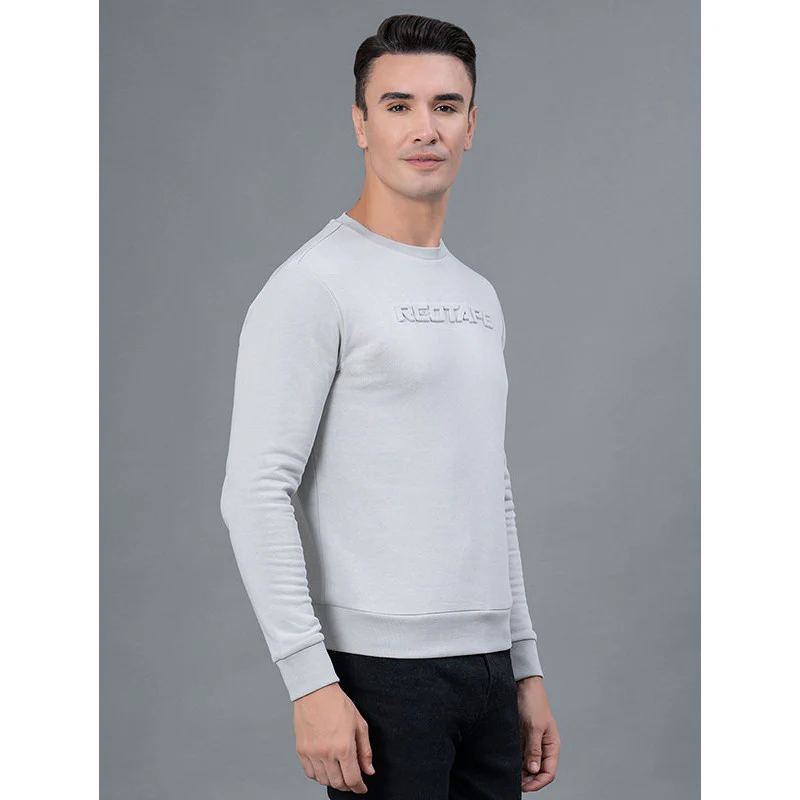 Casual Embossed Sweatshirt for Men - Image 2