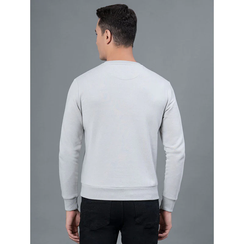 Casual Embossed Sweatshirt for Men - Image 3