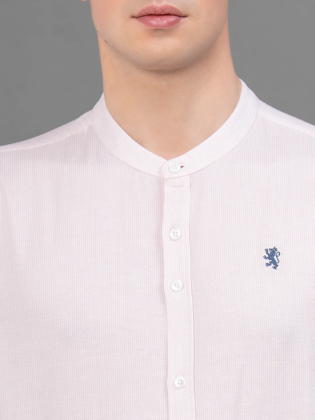 Casual Mandarin Shirt For Men - Image 4