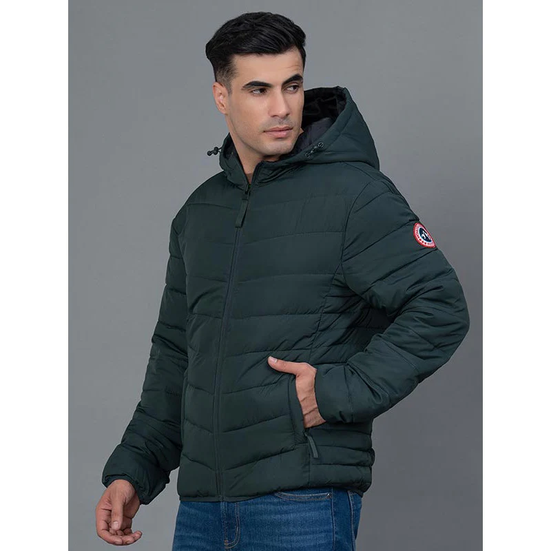 Casual Padded Jacket with Hood for Men - Image 2