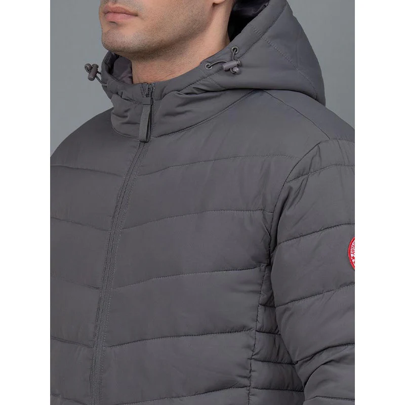 Casual Padded Jacket with Hood for Men - Image 4
