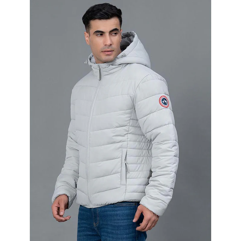 Casual Padded Jacket with Hood for Men - Image 2