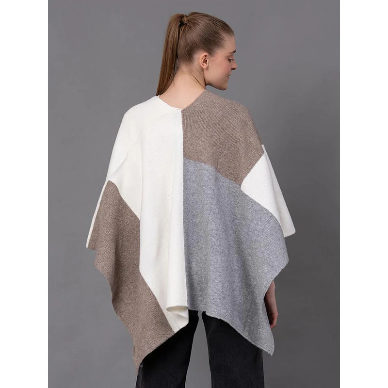 Casual Poncho Sweater for Women - Image 3