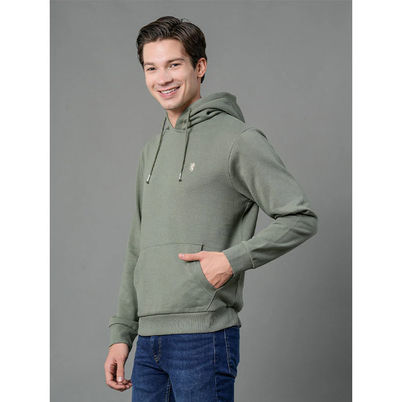 Casual Solid Hoodie For Men - Image 2
