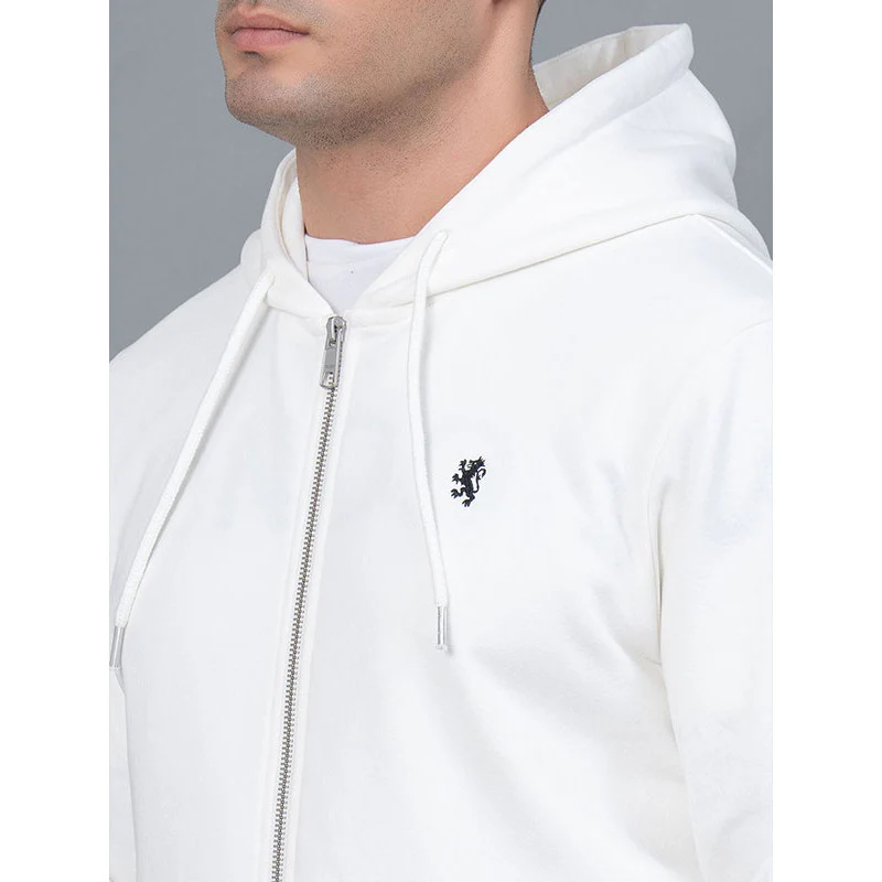 Casual Solid Hoodie With Zipper for Men - Image 4