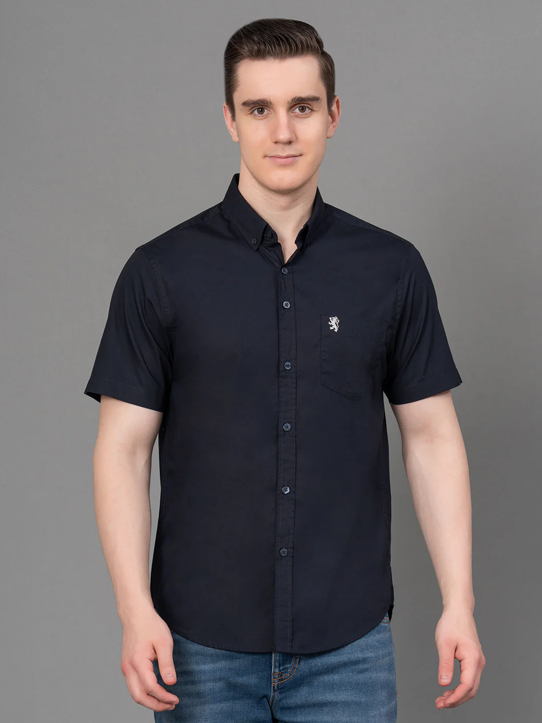 Casual Solid Shirt For Men - Image 2
