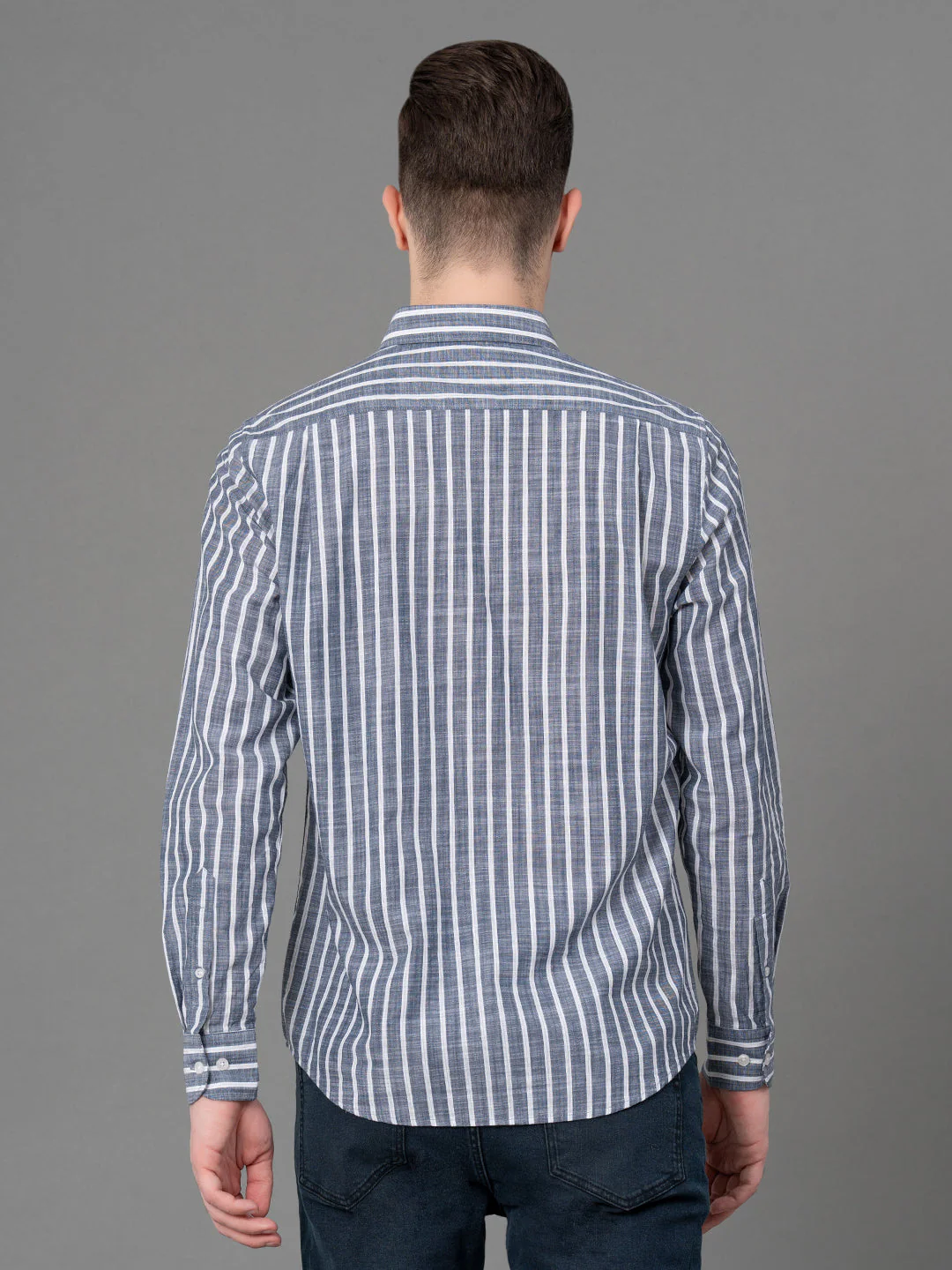 Casual Striped Shirt For Men - Image 3