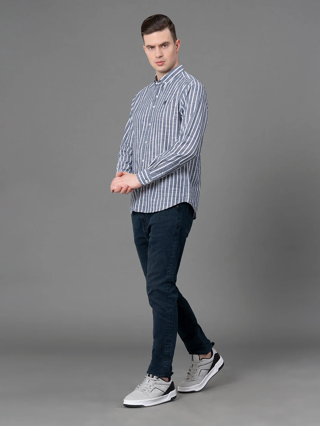Casual Striped Shirt For Men - Image 5