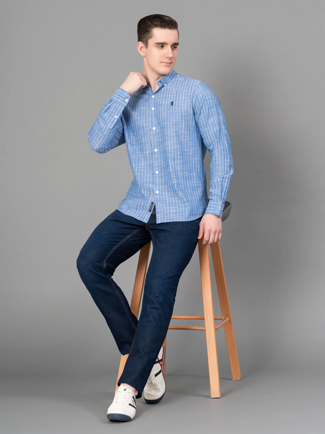 Casual Striped Shirt For Men - Image 6