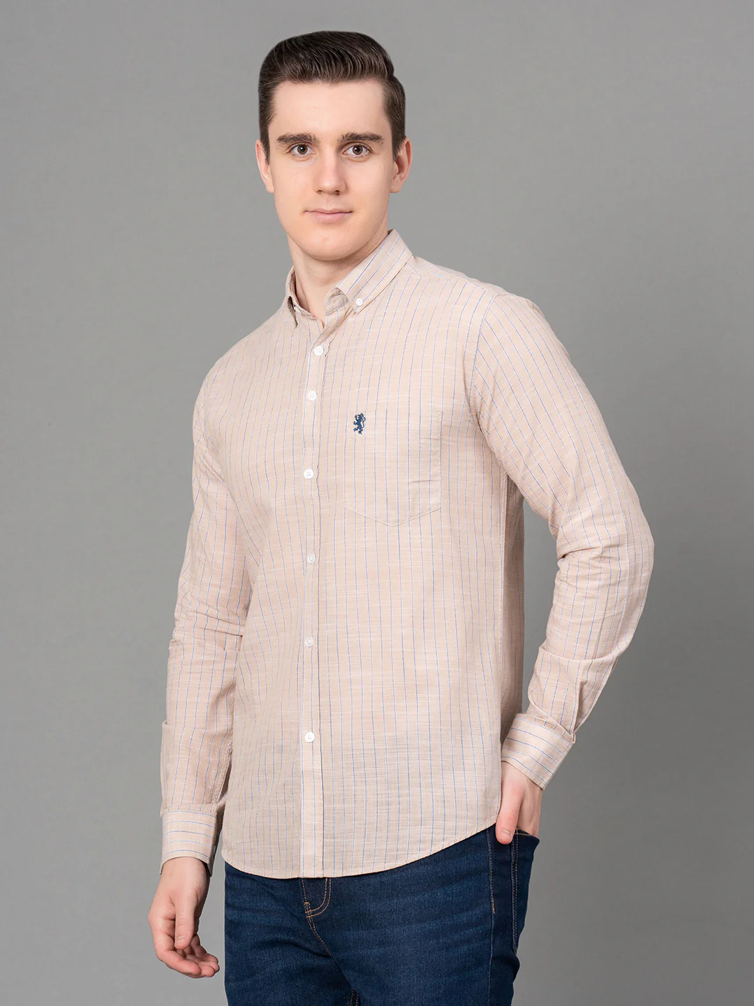 Casual Striped Shirt For Men - Image 3