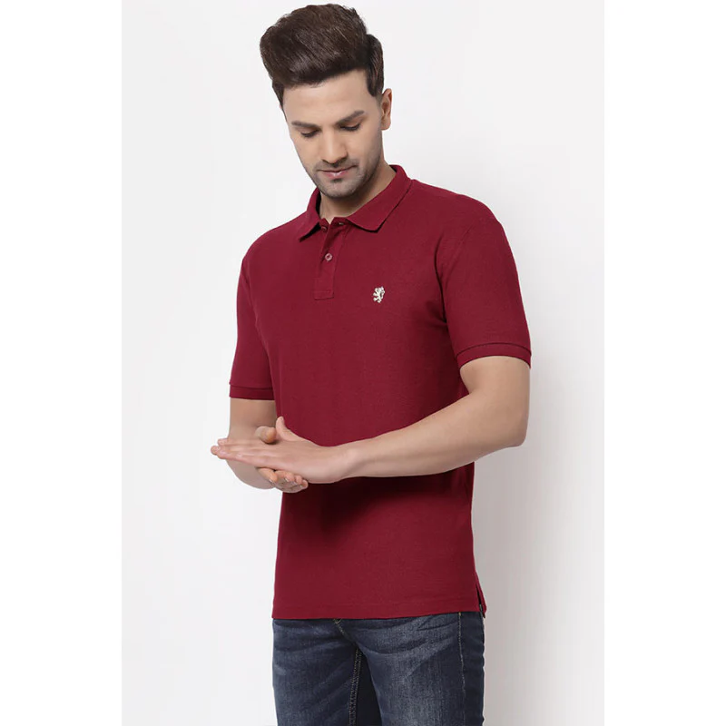 Cherry Solid Pure Cotton Men's T-Shirt - Image 2