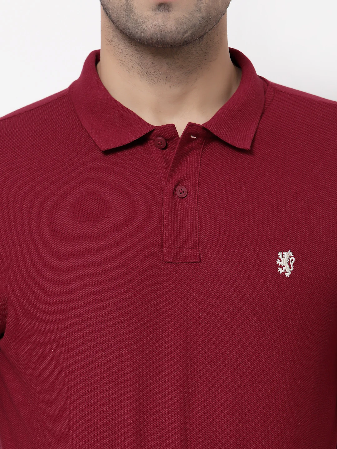Cherry Solid Pure Cotton Men's T-Shirt - Image 4