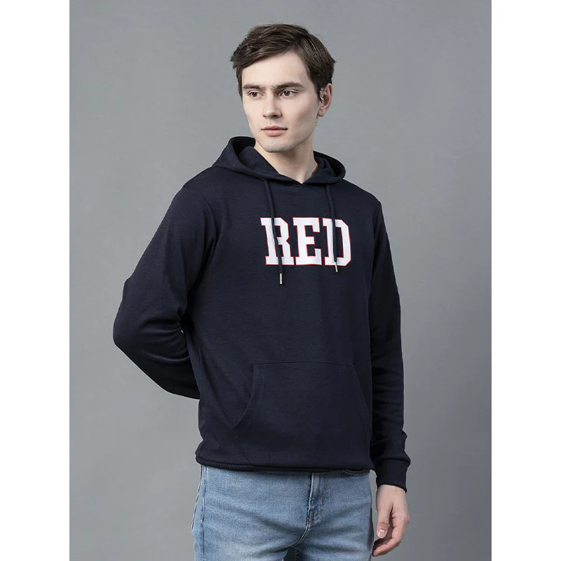 Classic Navy Casual Hoodie for Men - Image 2
