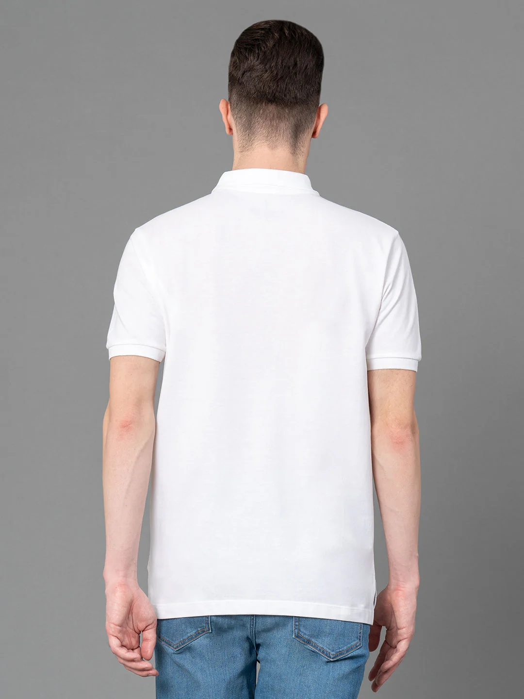 Colorblock Polo T-Shirt for Men - Image 3