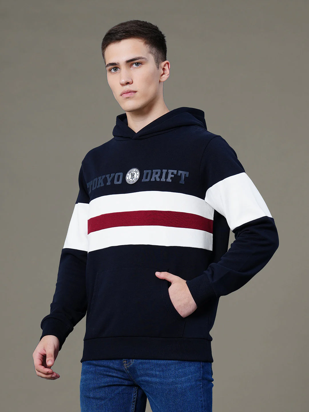 Cut & Sew Hoodie for Men - Image 2