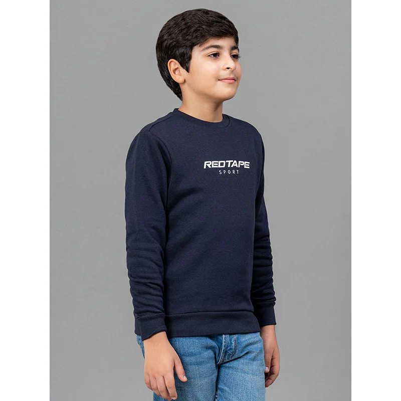 Dark Navy Sweatshirt for Boy - Image 2