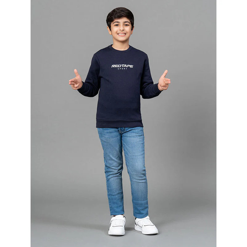 Dark Navy Sweatshirt for Boy - Image 5