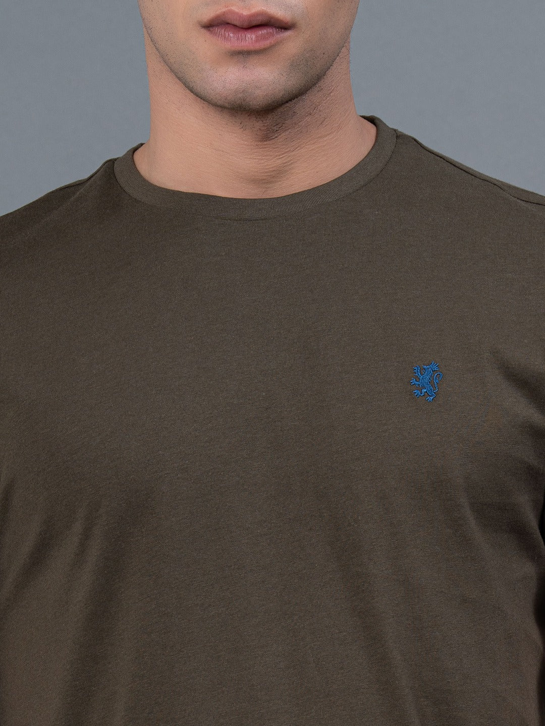 Dark Olive  Men's T-Shirt - Image 4