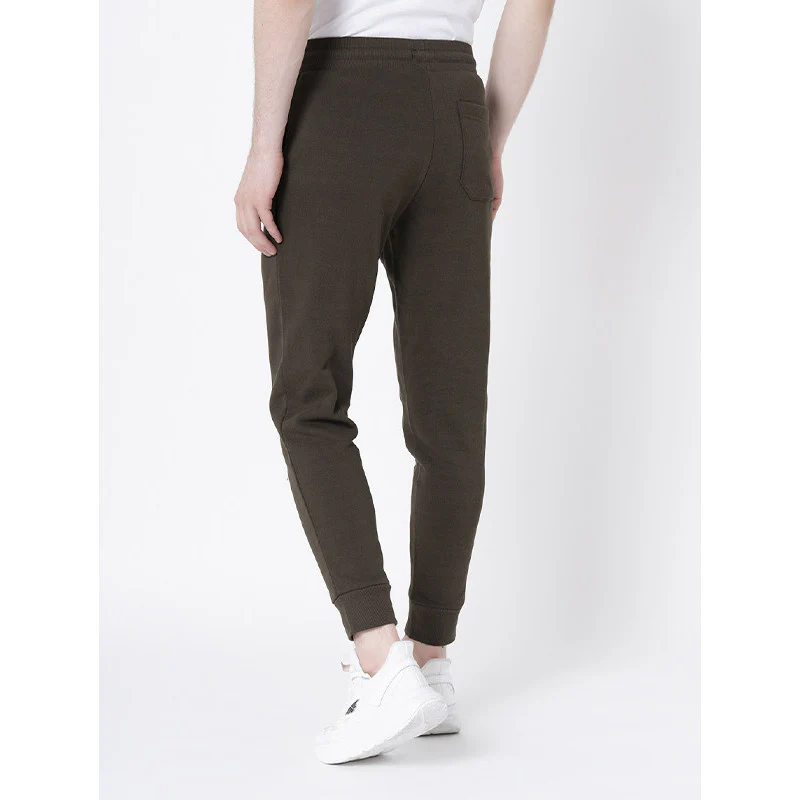 Dark Olive Solid Jogger for Men - Image 3